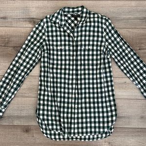 J. Crew Green Plaid Button Down